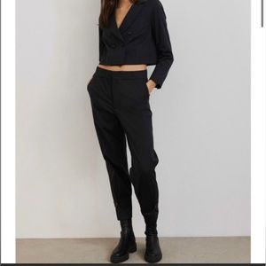 ba&sh - brand new Valmy pants - color : carbone - size 3 (large) -